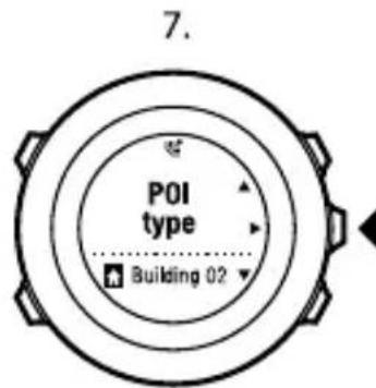 SUUNTO Ambit 2.5 - Ajout manuel des coordonnées d'un point d'intérêt (POI) - 7