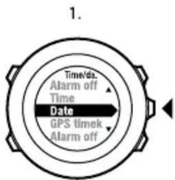 SUUNTO Ambit 2.5 - Paramétrage de la date - 1