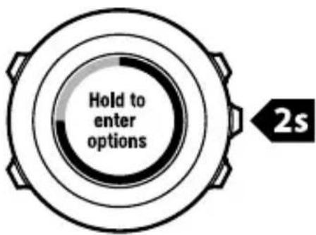 SUUNTO Ambit 2.5 - Options supplémentaires en modes d'exercice - 1