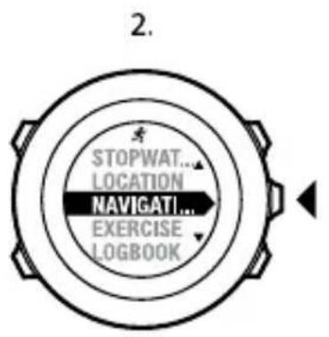 SUUNTO Ambit 2.5 - Navigation le long d'un itinéraire - 2