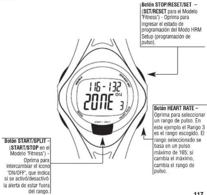 TIMEX W177M586 - Rangos deseados - 1