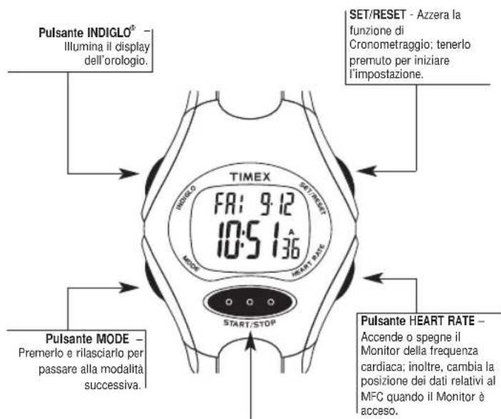 TIMEX W177M586 - Informazioni sul display - 3