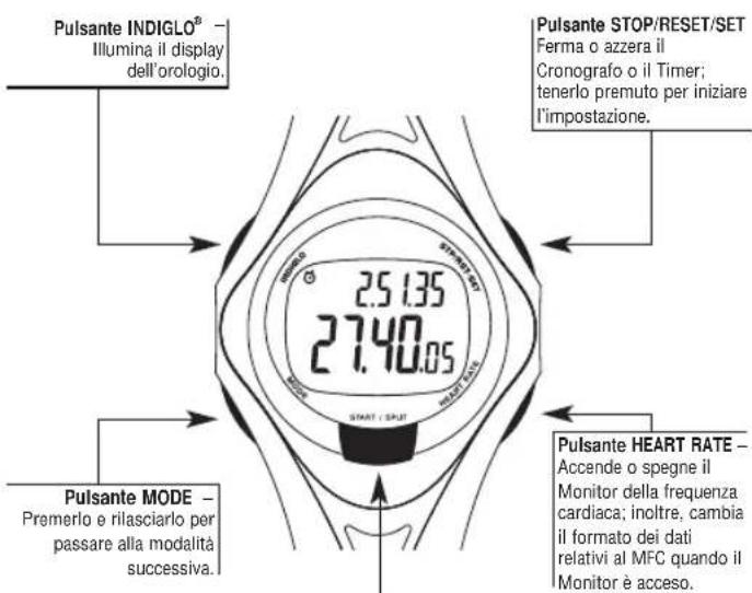 TIMEX W177M586 - Informazioni sul display - 2