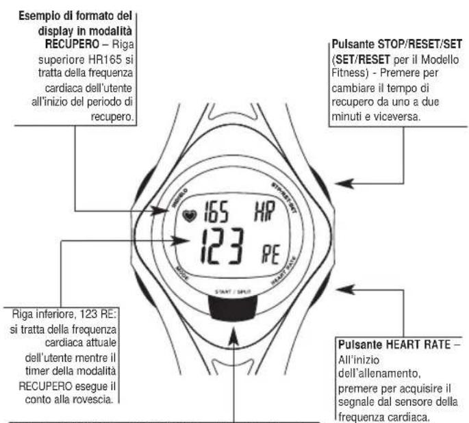 TIMEX W177M586 - Uso della modalità RECUPERO - 2