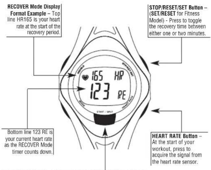 TIMEX W177M586 - Using RECOVER Mode - 2