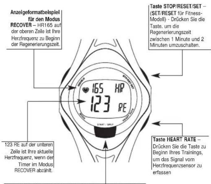 TIMEX W177M586 - Zum Gebrauch des Modus RECOVER - 2