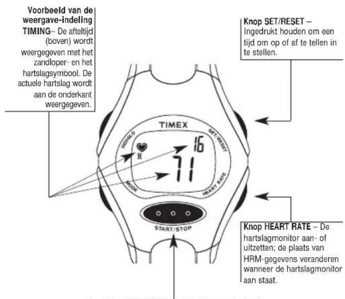 TIMEX W177M586 - De modus Timing met het HRM-systeem gebruiken - 1