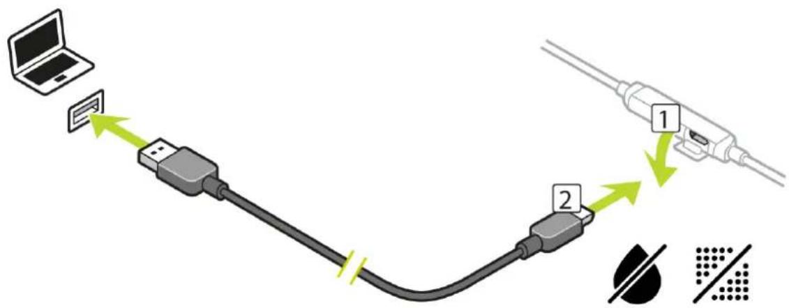 TOMTOM Spark 2 - Recharger le casque fourni - 1