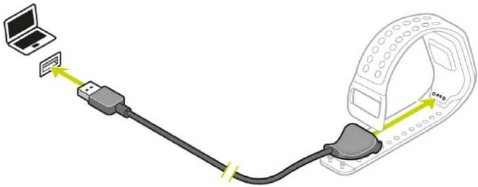 TOMTOM Runner 3 - Mit der Dockingstation aufladen - 1