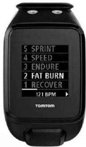 TOMTOM Runner 3 - Monitoring progress in a heart rate zone - 1
