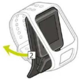 TOMTOM Runner 3 - Uhr vom Armband abnehmen - 2