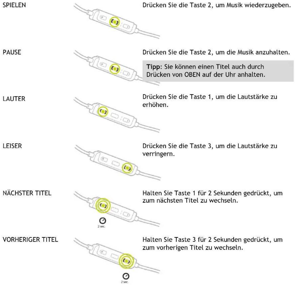 TOMTOM Runner 3 - Headset-Steuerung verwenden - 1