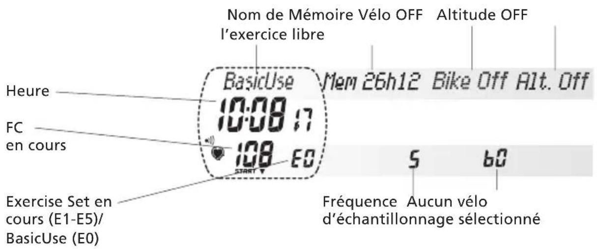 POLAR S725 - Mode MEASURE (Mesure de la FC) - 1