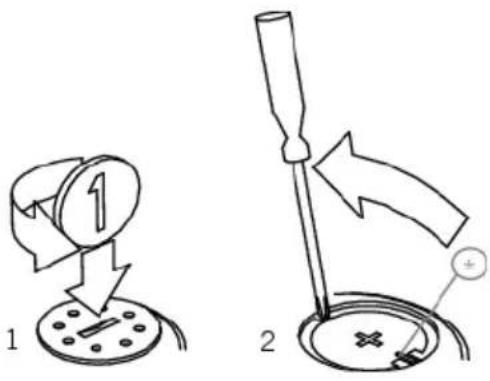 POLAR FA20 - Pour remplacer la pile : - 1