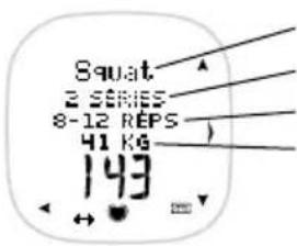 POLAR F55 - Description du mouvement sélectionné - 1