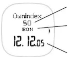 POLAR F55 - Remarque : - 1