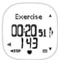 POLAR F7 - Données disponibles pendant l'exercice - 1