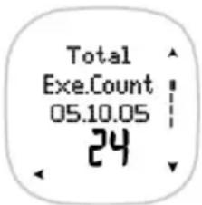 POLAR F7 - EXE.COUNT/ EXE.TIME/ CALOREIS / HR ZONES - 1