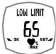 POLAR F4 - Limites de fréquence cardiaque - 2