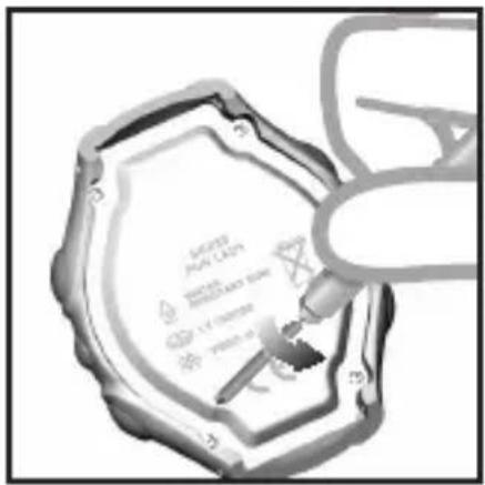 OREGON SCIENTIFIC SE233 - To replace the watch battery: - 2