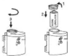 OREGON SCIENTIFIC TS1X0 - Pour insérer de nouvelles piles dans les détecteurs : - 1