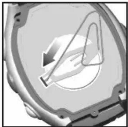 OREGON SCIENTIFIC SE211 - To replace the watch battery: - 3
