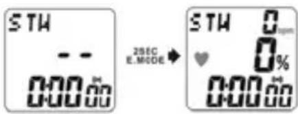 Echowell Elite T201 - Demarrage / Arrêt de la fonction de mesure du rythme cardiaque - 1