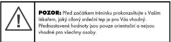 CRIVIT 1LD4487 IAN 277654 - Nastaveni hodnot ciloveho srdecnibo tepu - 1