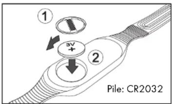 CRIVIT 1LD4487 IAN 277654 - Insertion des piles dans la ceinture thoracique - 2