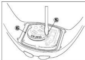 CRIVIT 1LD4487 IAN 277654 - Cambio de la pila del medidor de Frequencia cardiaca - 3