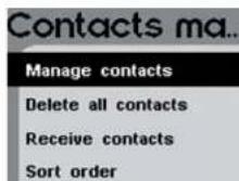 PARROT LSGPS 3400 - Gerir os contactos - 1