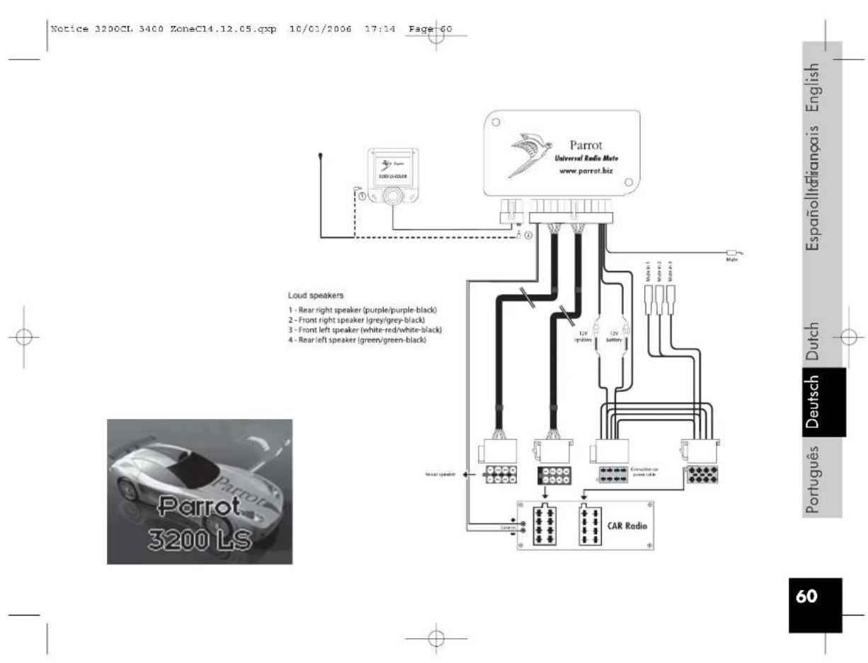 PARROT LSGPS 3400 - Besorgen Sie ein ISO-Adapterkabel Anschluß des Karten des Ergebnis - 1
