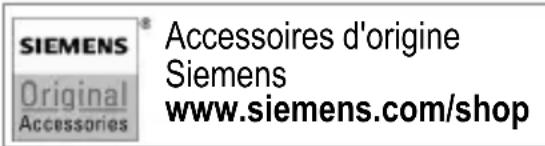 SIEMENS® Accessoires d'origine Original Siemens Accessories www.siemens.com/shop