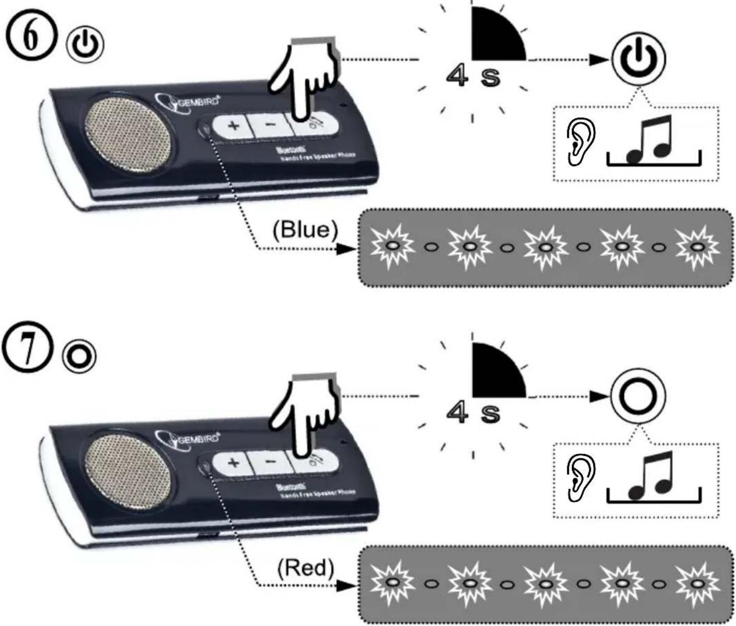 Gembird Bluetooth Car Kit BTCC002 - Specifications - 6