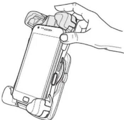 Bury Take and Talk universal - Placer le smartphone dans le support de téléphone Take&amp;Talk universal. - 3