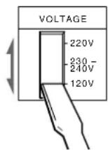 SONY TCWR681 - Ajuste del selector de tension (modelos suministrados con selector de tension solamente) - 1
