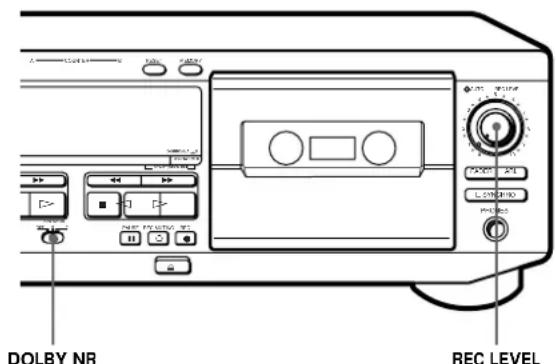 SONY TCWR681 - Use these switches (controls) to perform additional operations - 1
