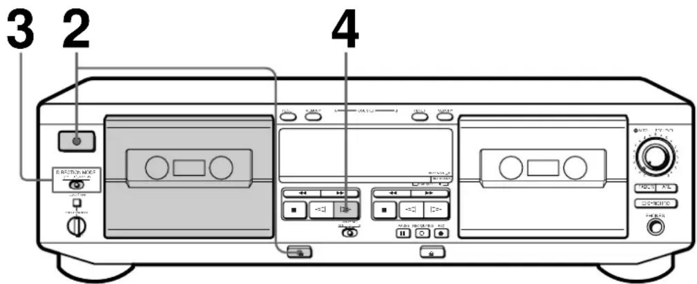 SONY TCWE525 - Playing a Tape - 1
