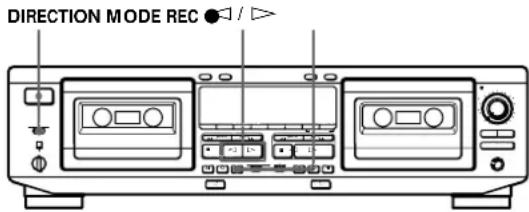 SONY TCWE625 - Enregistrement successif sur les deux platines (Enregistrement de relais) - 1