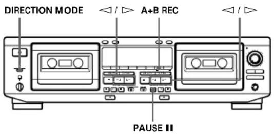 SONY TCWE625 - Recording the Same Source on Both Decks (Simultaneous Recording) - 1