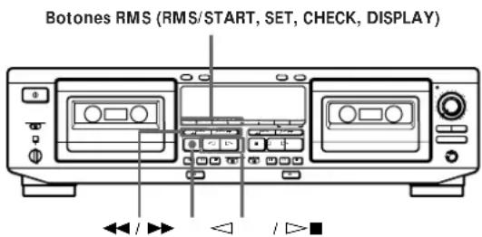 SONY TCWE625 - Creación de su propio programa [Reproducción con el sensor automático de canciones (RMS)] - 1