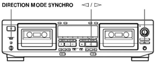 SONY TCWE625 - Enregistrement synchronisé avec un lecteur CD via un câble de contrôle A1 - 1