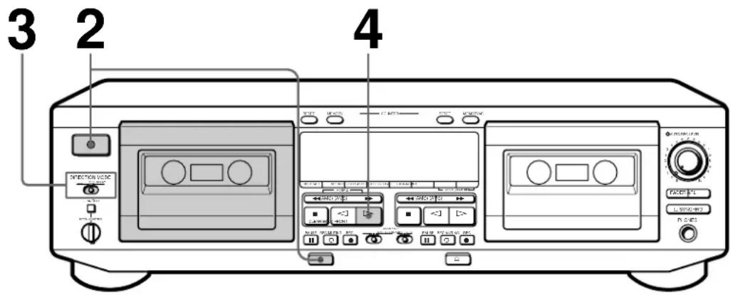 SONY TCWE625 - Lecture d'une cassette - 1