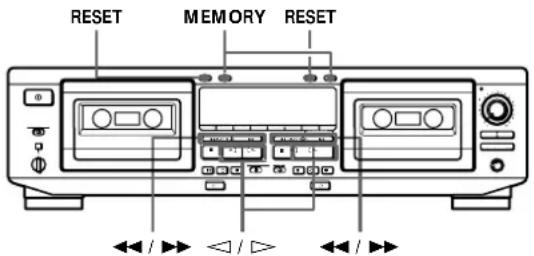 SONY TCWE625 - Localización de una canción (Sensor automático de canciones múltiple/reproducción automática/reproducción memorizada) - 1
