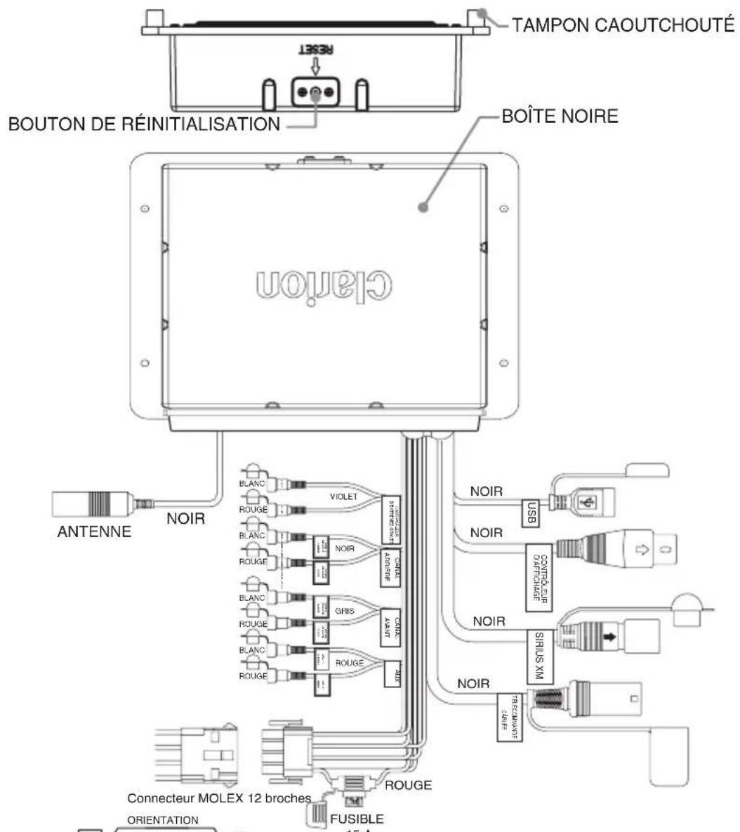 CLARION CMS2 - CONNEXION DES CÂBLES - 1