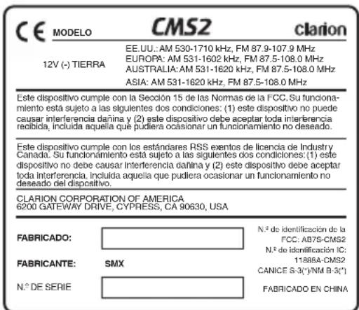 CLARION CMS2 - Nota: - 1