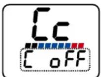 Ciclo HAC 4000 - Cc oFF/on - allume/éteindre la fréquence de pédalage - 1