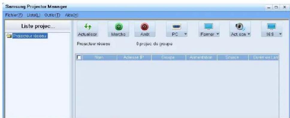 SAMSUNG SPM205W - 3-6-2. Gestion du projecteur à l'aide d'un logiciel - 2