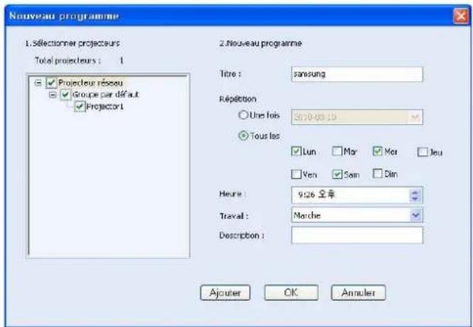 SAMSUNG SPM205W - Utilisation de Samsung Projector Manager - 8