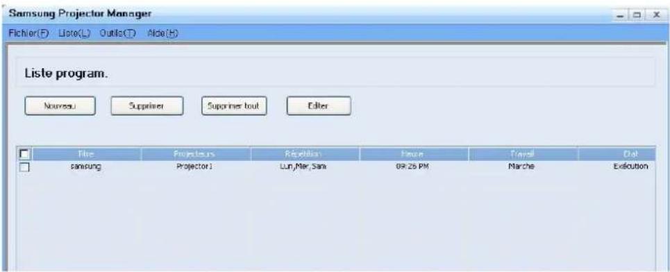 SAMSUNG SPM205W - Utilisation de Samsung Projector Manager - 10